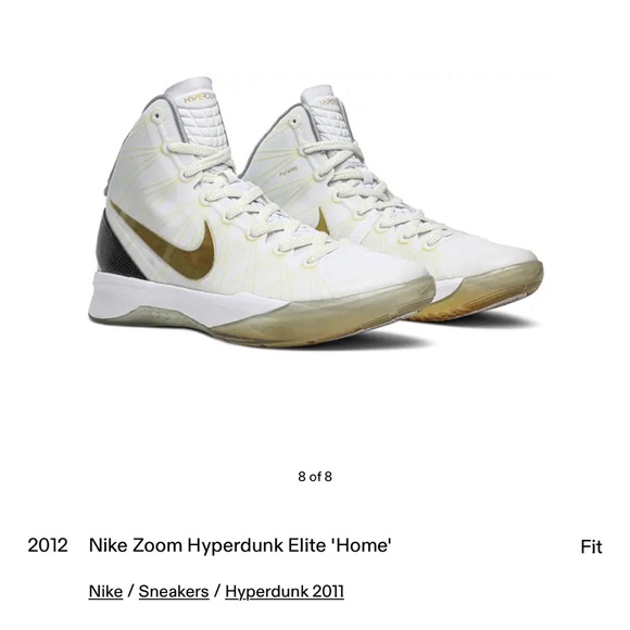 Nike Hyperdunk 2011 Elite Home Mens Basketball - Size 10 - Black and Gold